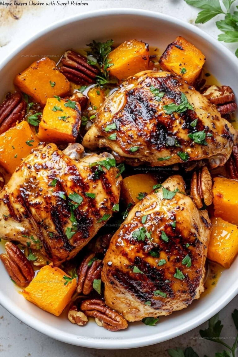 Maple-Glazed Chicken Sweet Potatoes Recipe