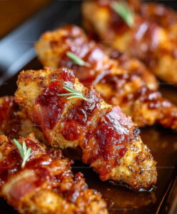 Bacon Wrapped Brown Sugar Chicken Tenders Recipe