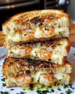 Lemon-Garlic Shrimp Grilled Cheese Recipe