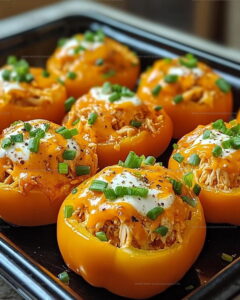 Buffalo Chicken Pepper Bombs Recipe