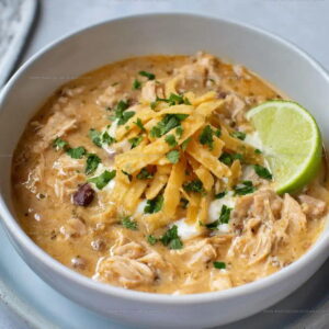 White Chicken Chili with Cream Cheese Recipe