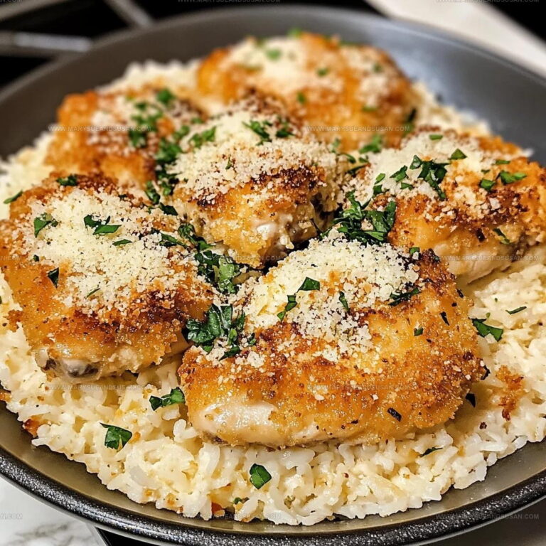 Crispy Garlic Parmesan Chicken And Rice Recipe