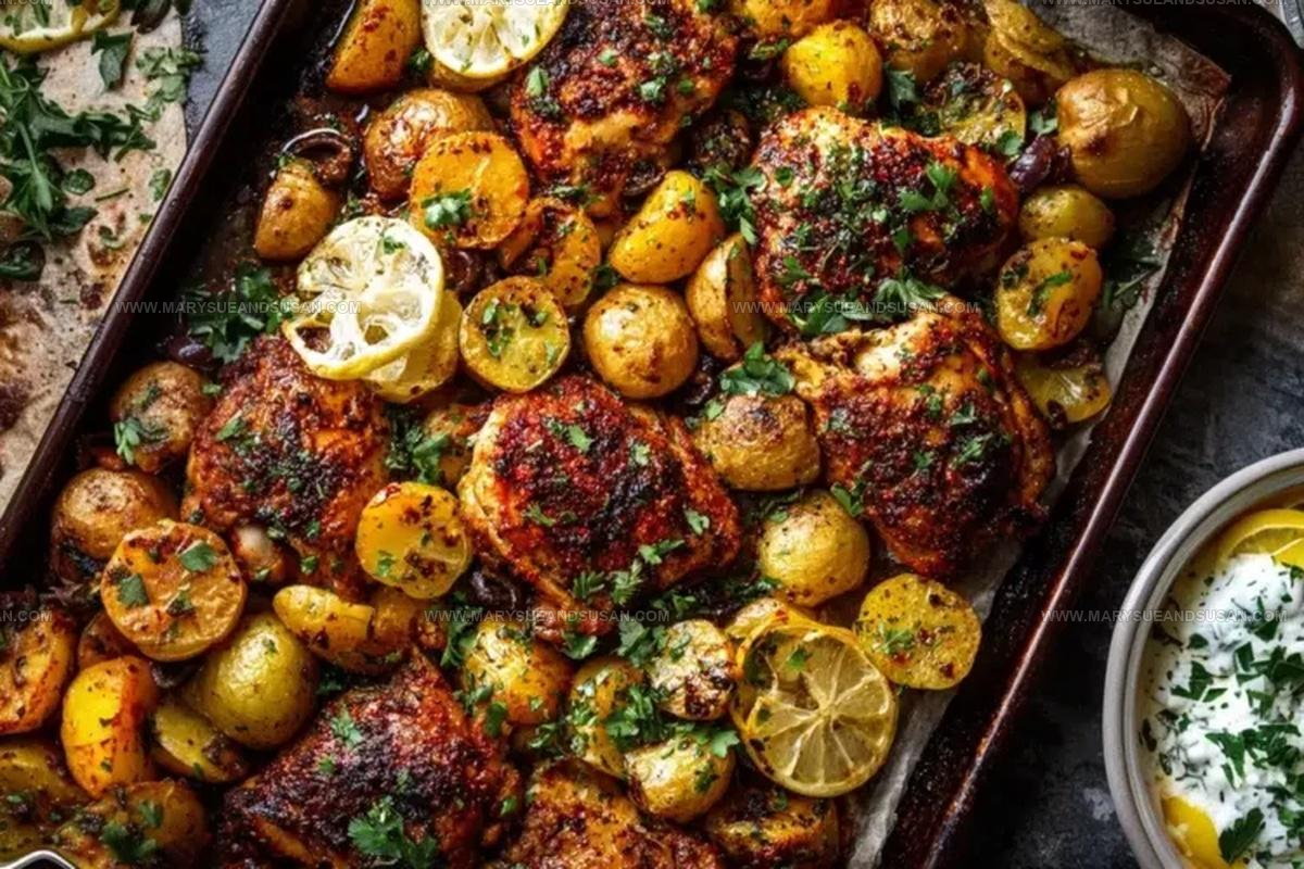Lemon Balsamic Chicken and Potatoes Recipe