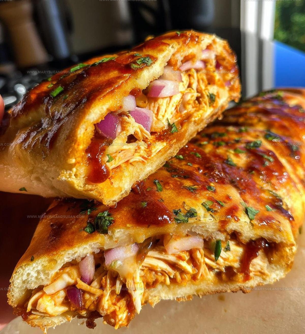 Game-Night BBQ Chicken Stromboli Recipe