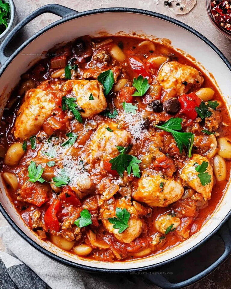 Rustic Italian Chicken Cacciatore Recipe