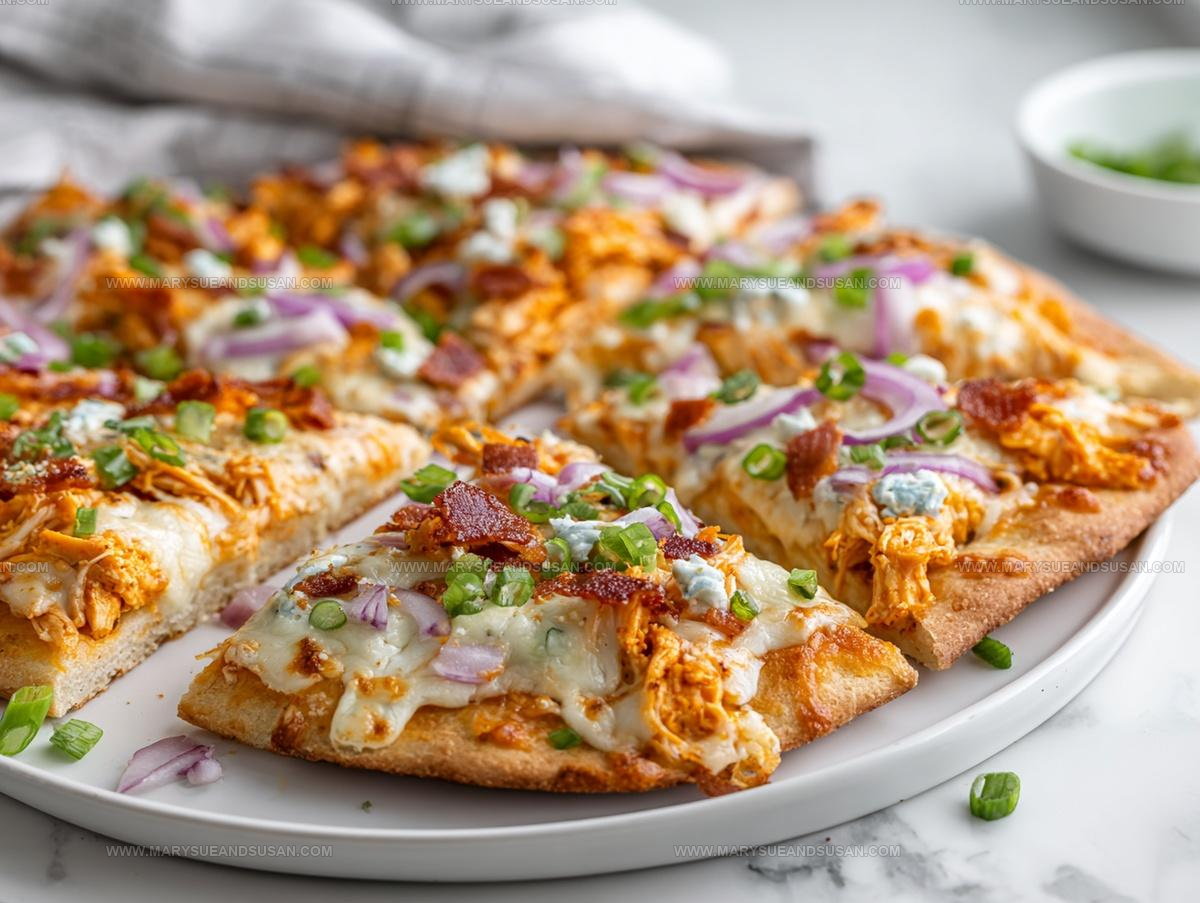 Game-Day Buffalo Chicken Flatbread Recipe