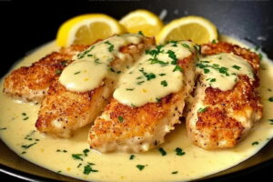 Lemon Pecorino Crusted Chicken Recipe