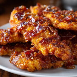 Homemade Bacon Brown Sugar Chicken Tenders Recipe