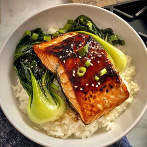 Miso-Glazed Salmon with Bok Choy Recipe