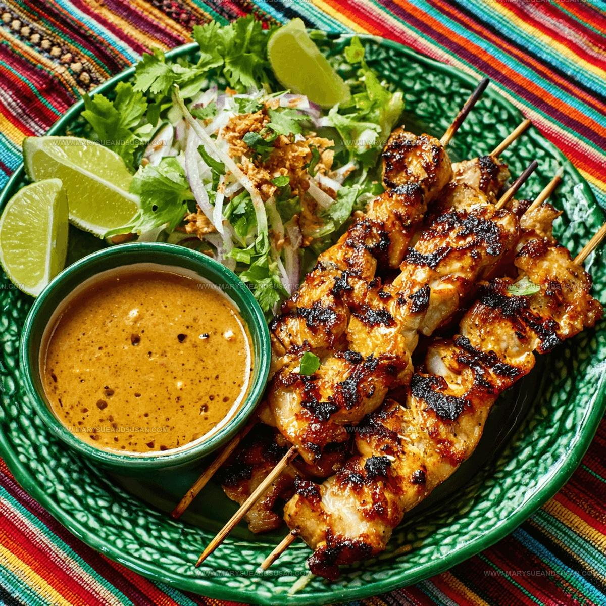 Indonesian Chicken Satay With Peanut Sauce Recipe