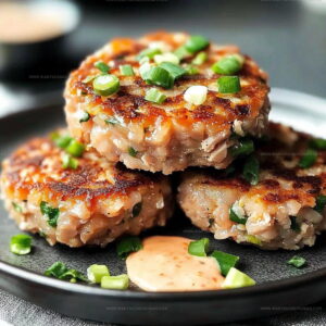 Simple Asian-Style Tuna Cakes with Spicy Mayo Recipe