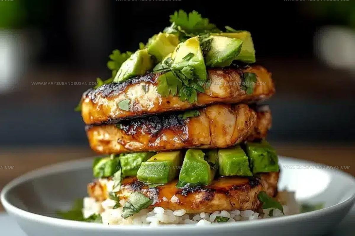 Layered Honey Lime Chicken Rice Stack Recipe