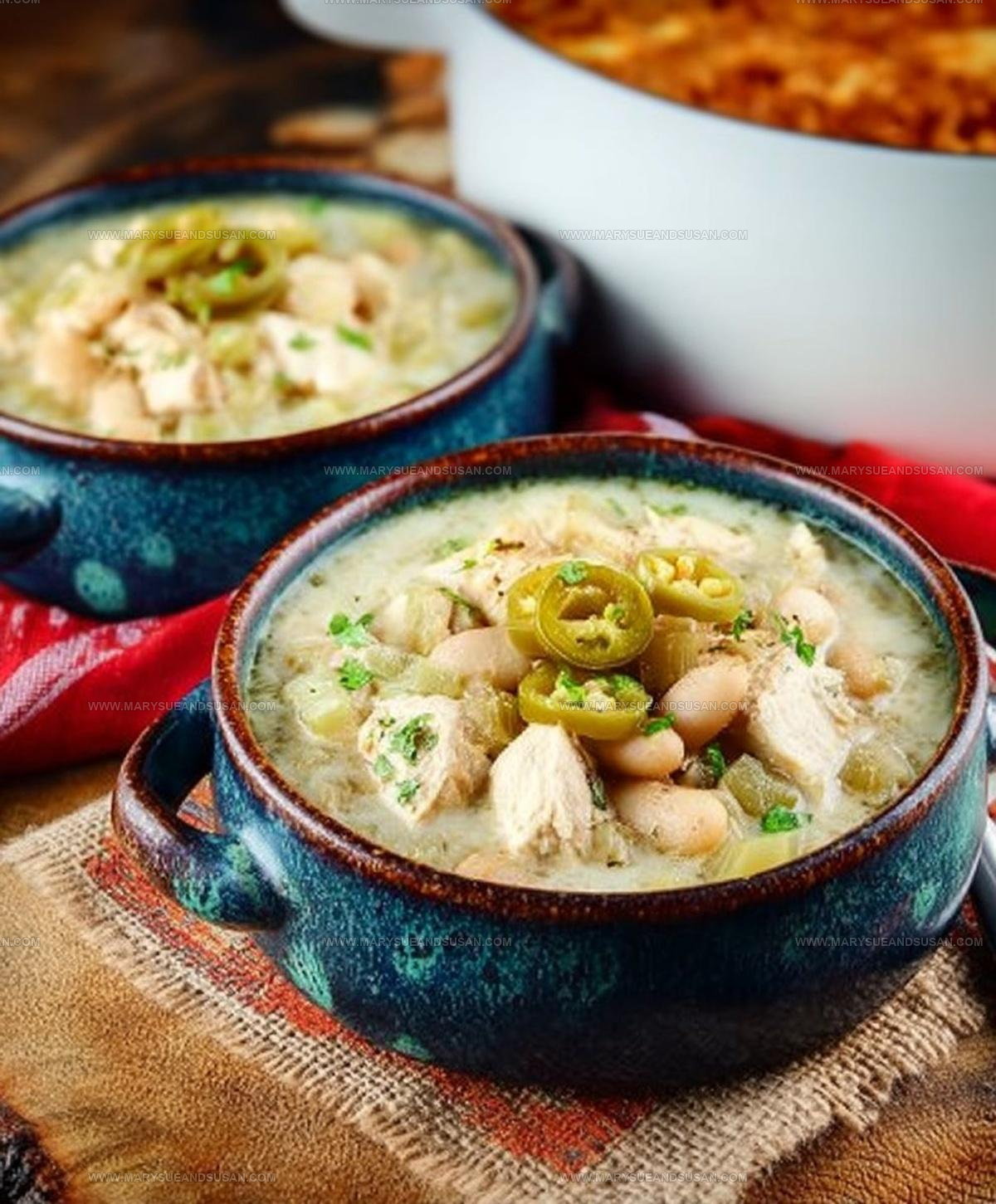Creamy Bean-Loaded White Chicken Chili Recipe