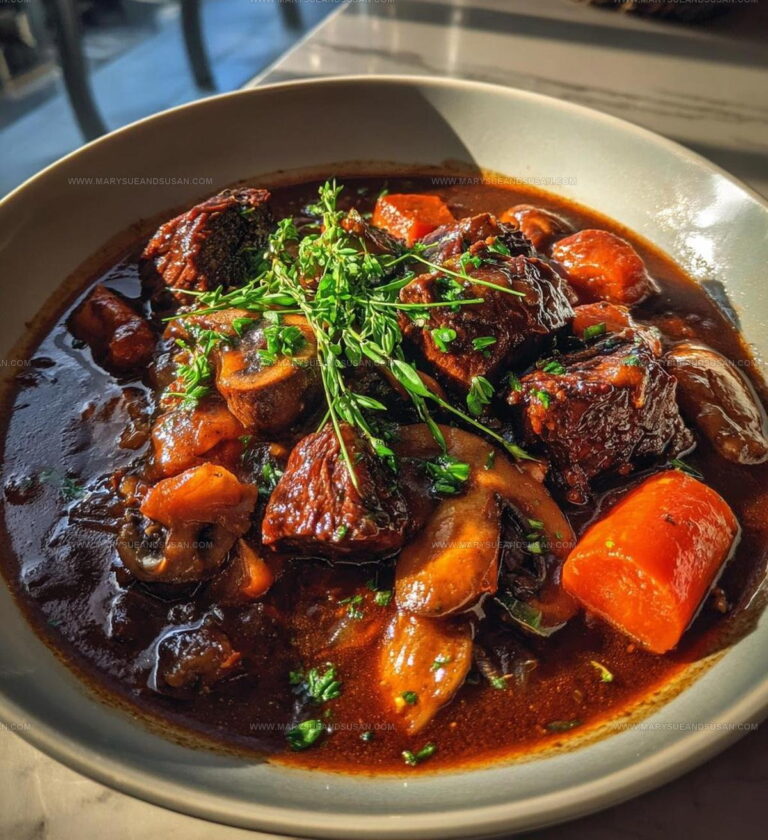 French Red Wine Beef Bourguignon Recipe