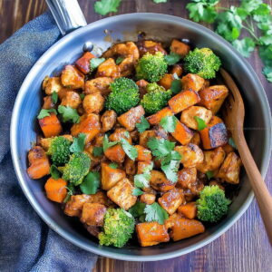 Simple Honey BBQ Chicken & Sweet Potatoes Recipe