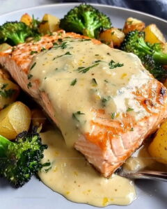 Lemon Butter Salmon with Potatoes Recipe