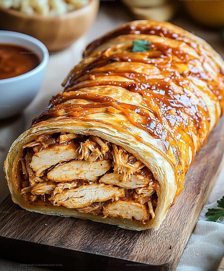 BBQ Chicken Stuffed Stromboli Recipe