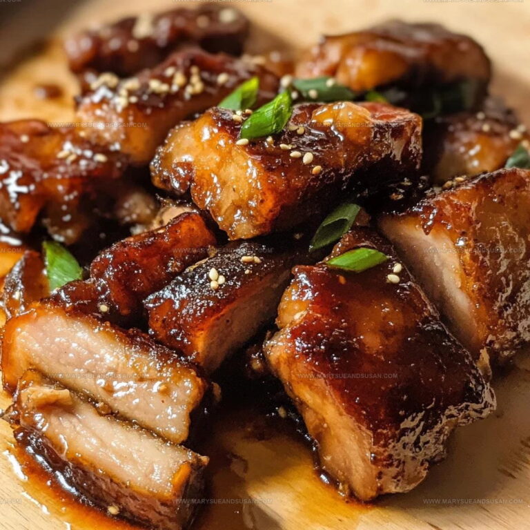 Sticky Glazed Honey Pork Belly Recipe