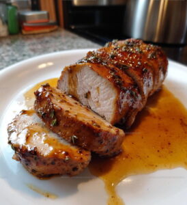 Maple Bourbon Glazed Pork Tenderloin Recipe