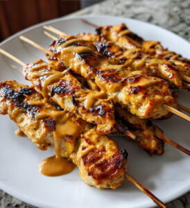 Chicken Satay With Easy Thai Peanut Sauce Recipe