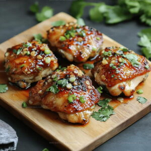 Juicy Garlic Miso Chicken Thighs Recipe