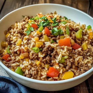 Cajun Style Dirty Rice Ground Beef Recipe