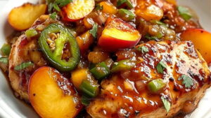 Sweet Spicy Jalapeno Peach Chicken Recipe