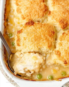 Cheddar Biscuit Chicken Cobbler Recipe