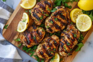 Lemon Ginger Soy Marinated Grilled Chicken Recipe