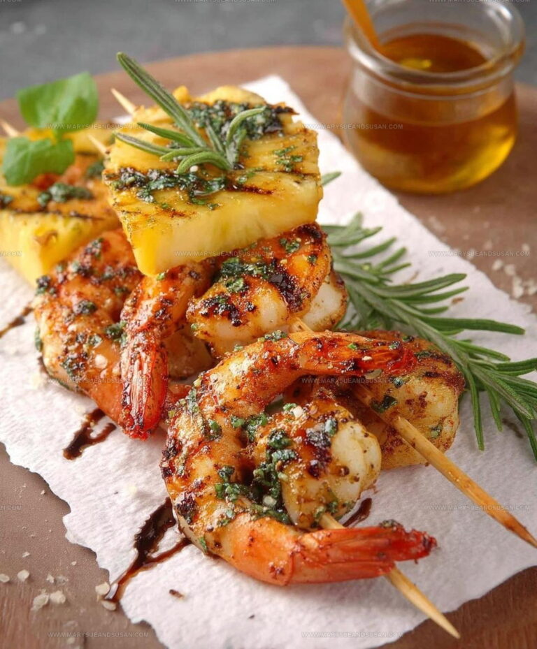 Grilled Shrimp Pineapple Skewers Recipe