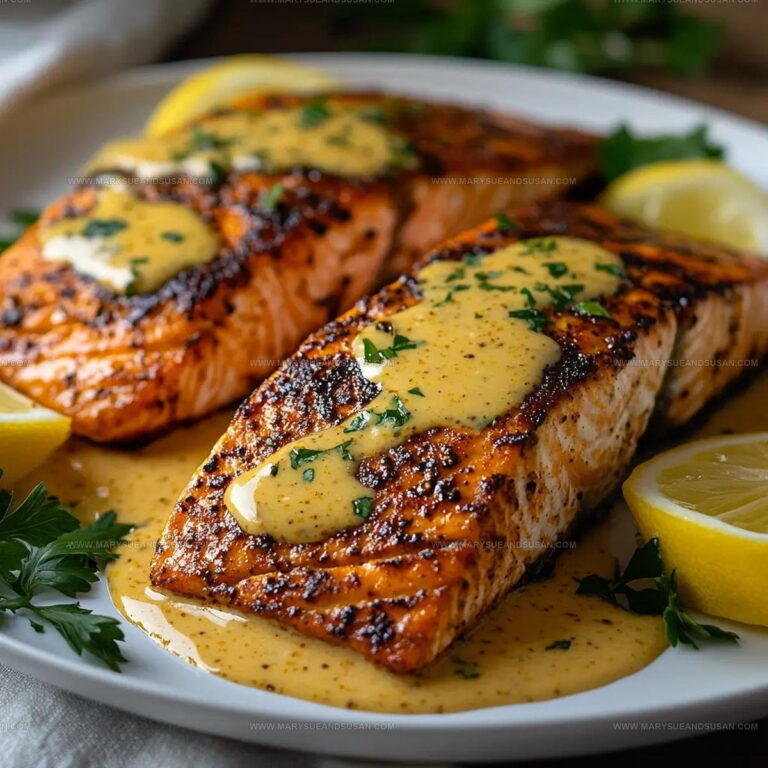 Easy Blackened Salmon With Creamy Dijon Sauce Recipe