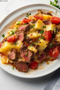 Cheesy Baked Beef Lombardi Recipe