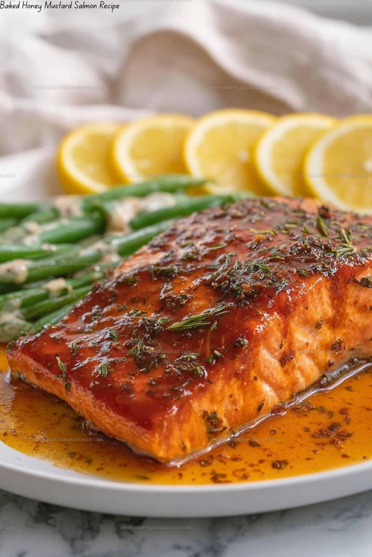 Glazed Honey Mustard Salmon Recipe