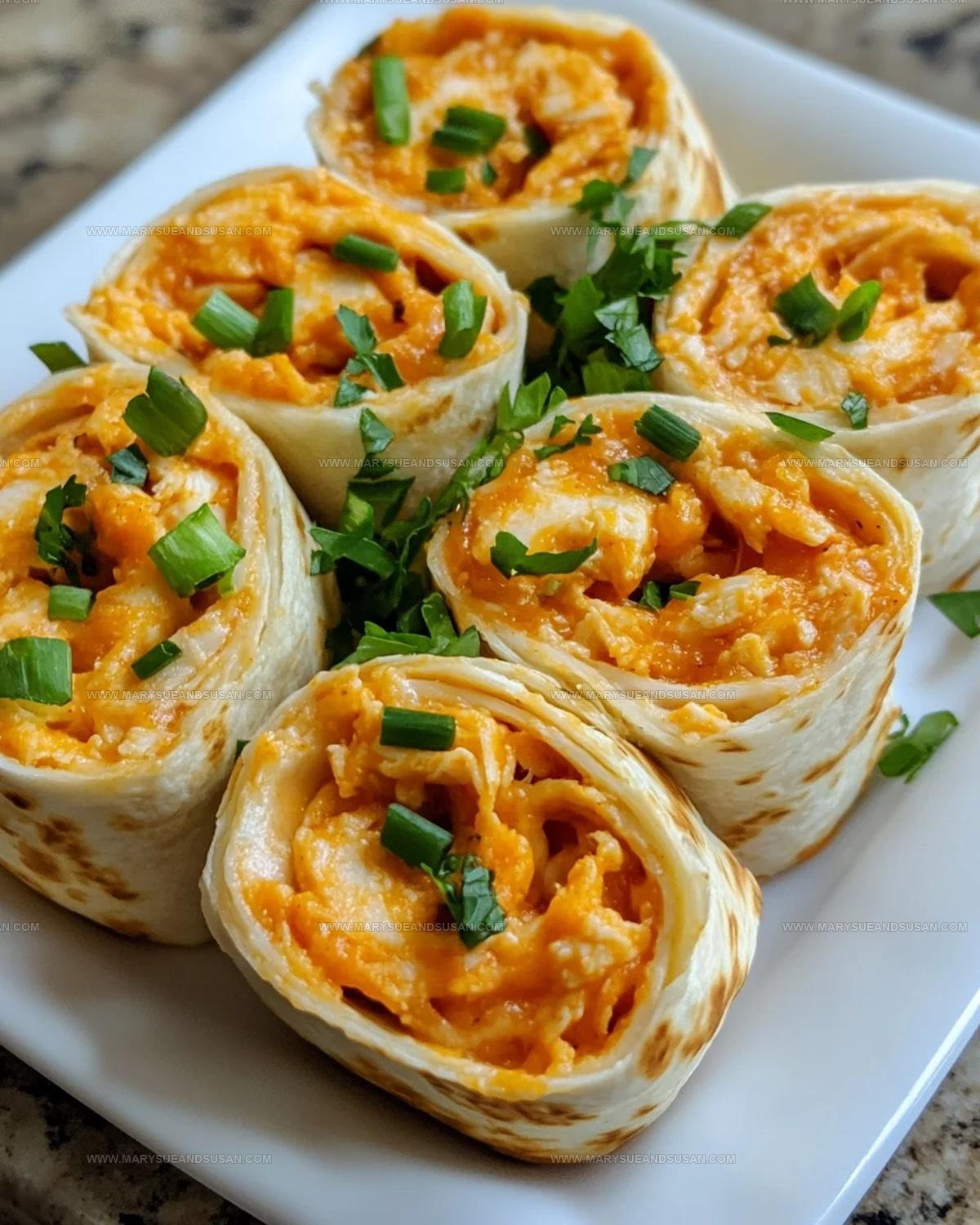 Buffalo Chicken Ranch Pinwheels Recipe