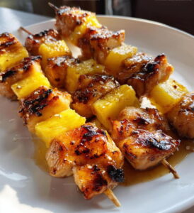 Grilled Chicken and Pineapple Skewers Recipe