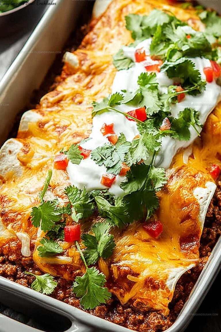Family Style Ground Beef Enchiladas Recipe
