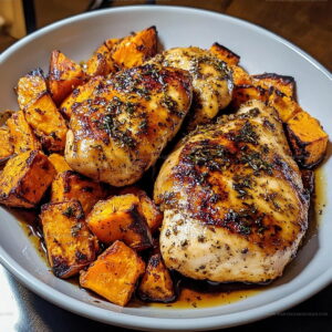 Sheet Pan Maple Glazed Chicken Sweet Potatoes Recipe