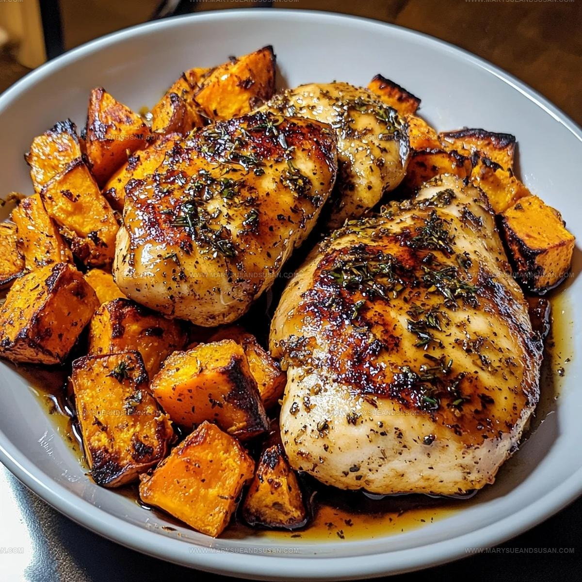 Sheet Pan Maple Glazed Chicken Sweet Potatoes Recipe