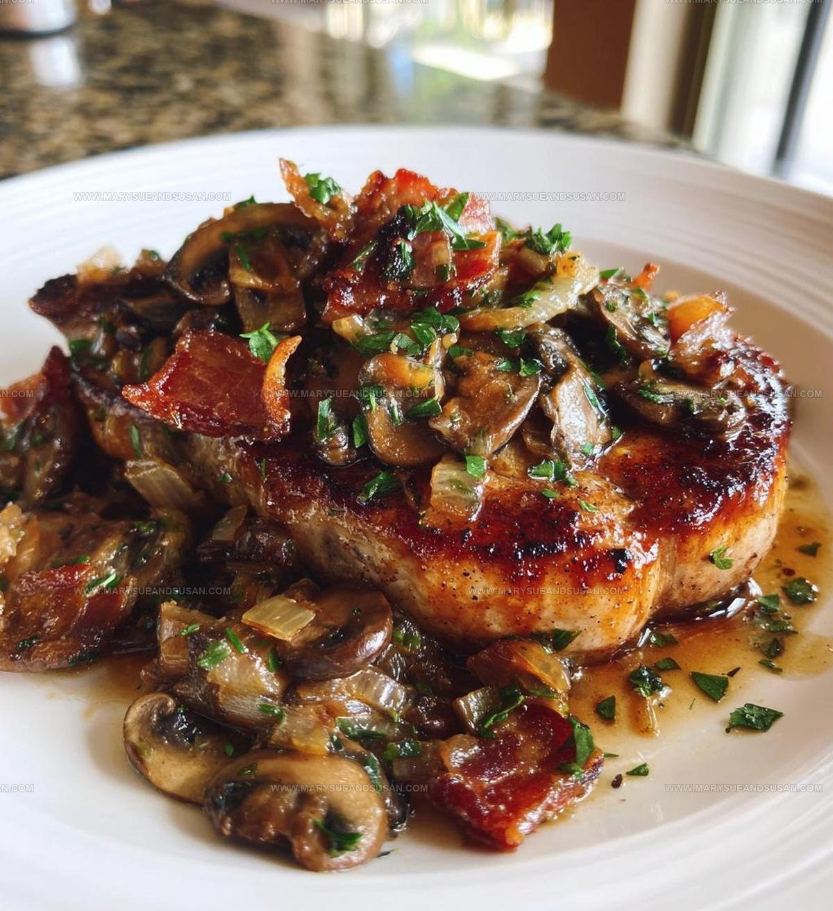 Bacon Mushroom Pork Chops Recipe