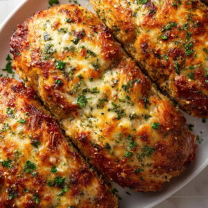 Individual Garlic Parmesan Chicken Meatloaves Recipe