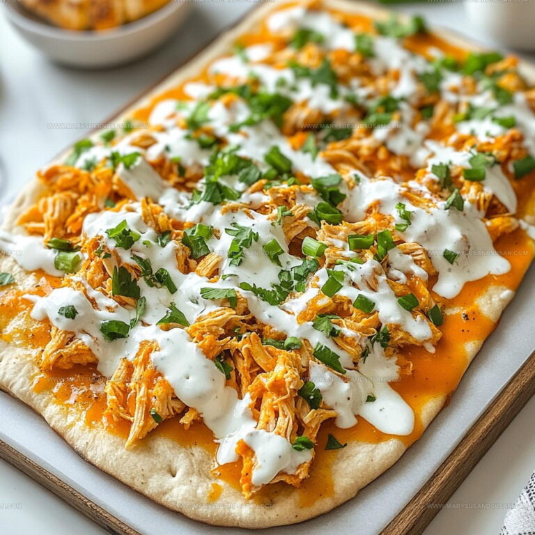 Spicy Buffalo Chicken Flatbread Recipe