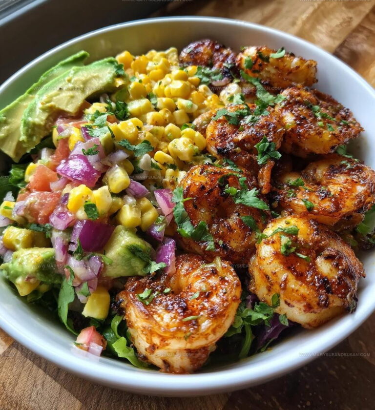 Easy Grilled Shrimp Bowl With Avocado Corn Salsa Recipe