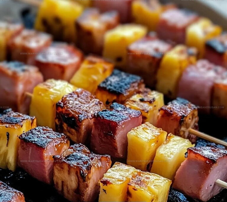 Grilled Hawaiian Ham Skewers Recipe