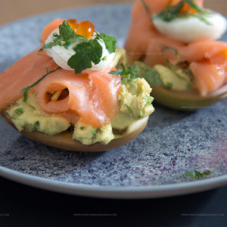 Smoked Salmon Avocado Eggs Royale Recipe