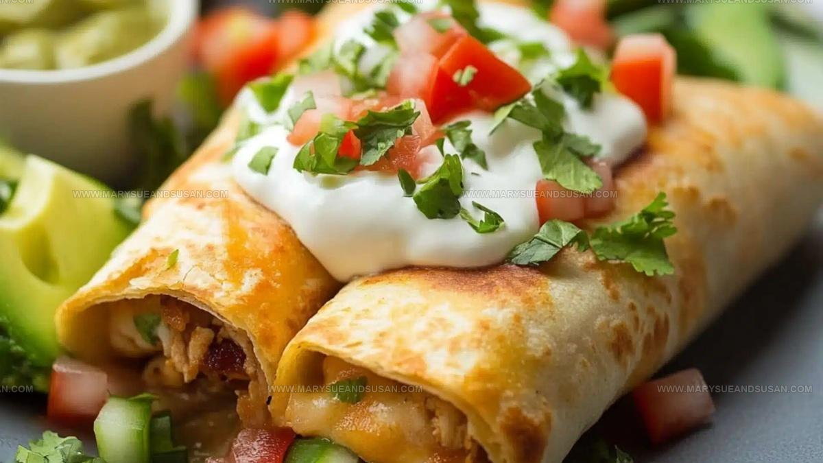 Crispy Baked Chicken Chimichangas Recipe