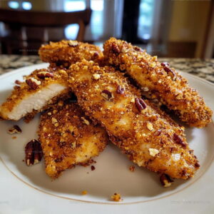Crispy Pecan Crusted Chicken Tenders Recipe