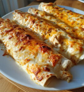 Easy Creamy White Chicken Enchiladas Recipe