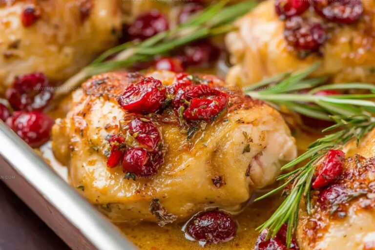 One Pan Cranberry Rosemary Chicken Recipe
