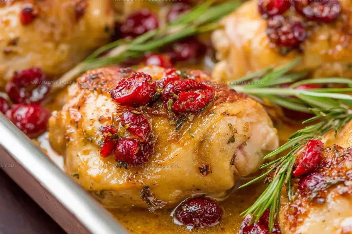 One Pan Cranberry Rosemary Chicken Recipe