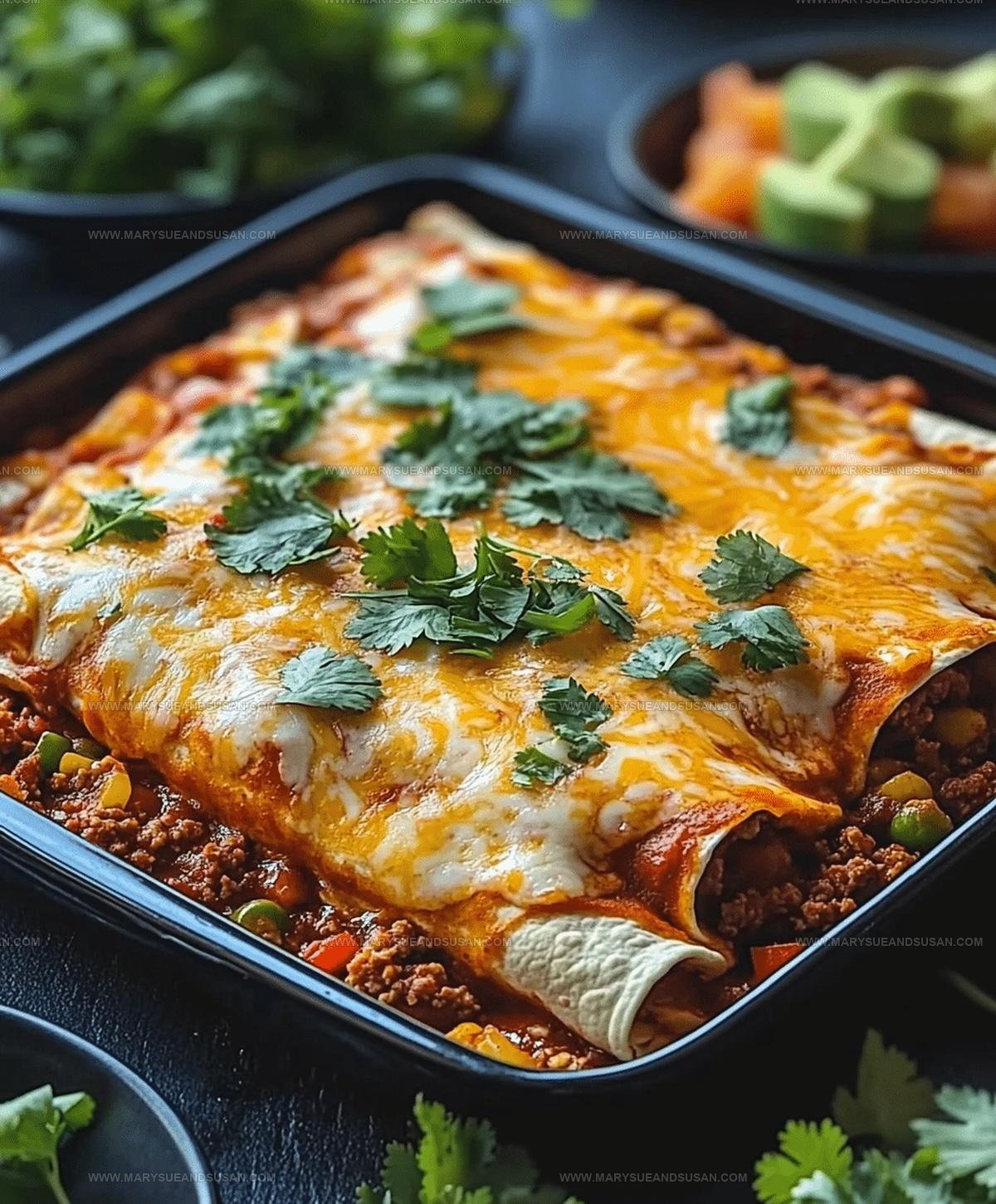 Hearty Ground Beef Enchiladas Recipe
